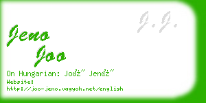 jeno joo business card